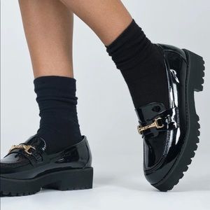 Princess polly CAPRI LOAFERS BLACK size 7 NWOT